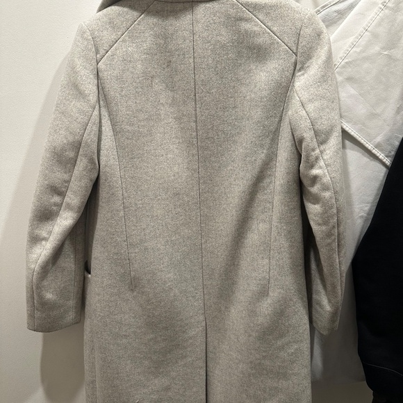 Aritzia Wilfred Cocoon Coat Wool Cashmere Light Gray (XS) - Picture 8 of 9